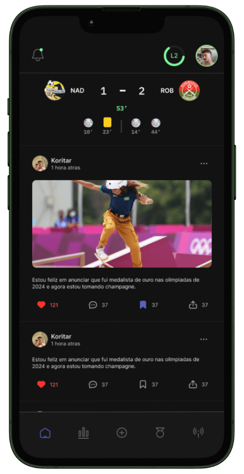 Screenshot of Match app