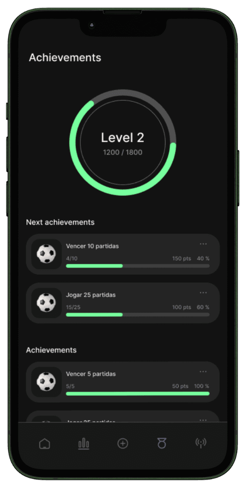 Screenshot of Match app